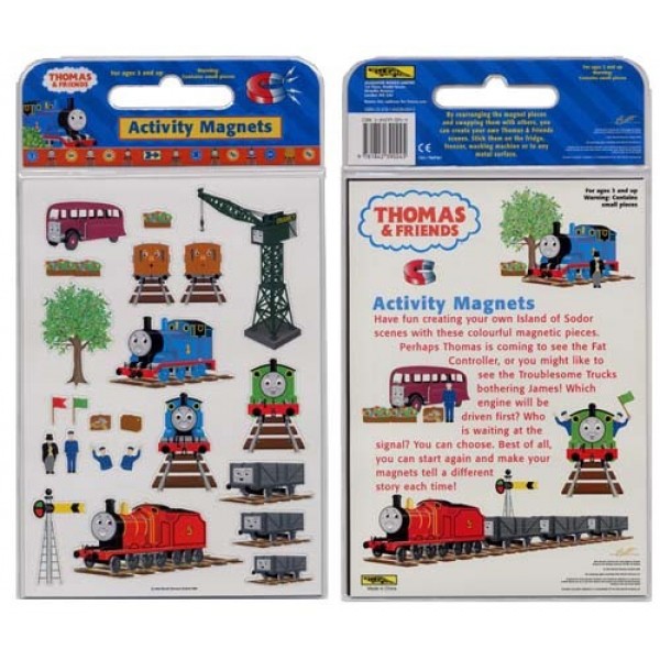 湯瑪士小火車磁貼遊戲包-Thomas & Friends Activity Magnets 表面些微泛黃