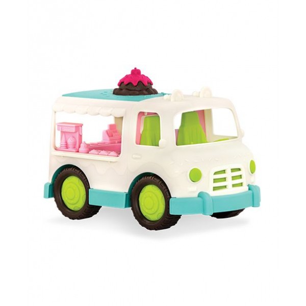 美國【B.Toys】感統玩具 battat-wonder wheels系列 甜奶油冰淇淋車 VE1022Z